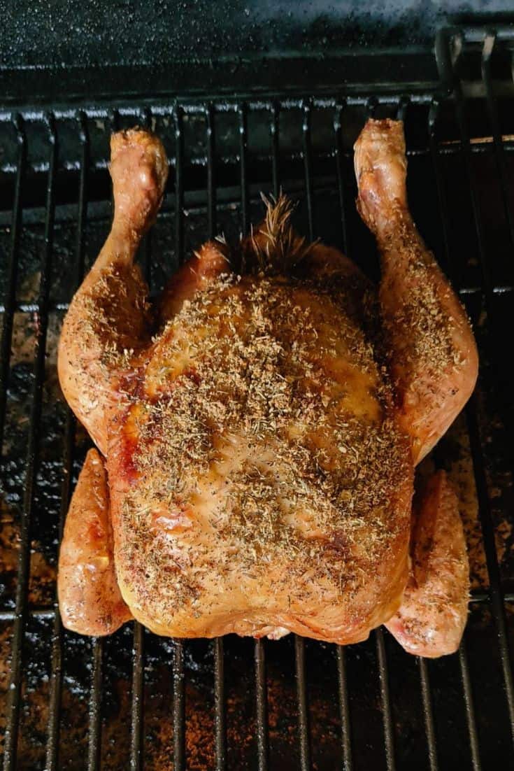 smoked chicken with lemon and herbs